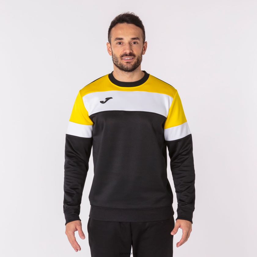 nei Joma sweatshirt crew iv svart gul hvit FBD0T0335 menn