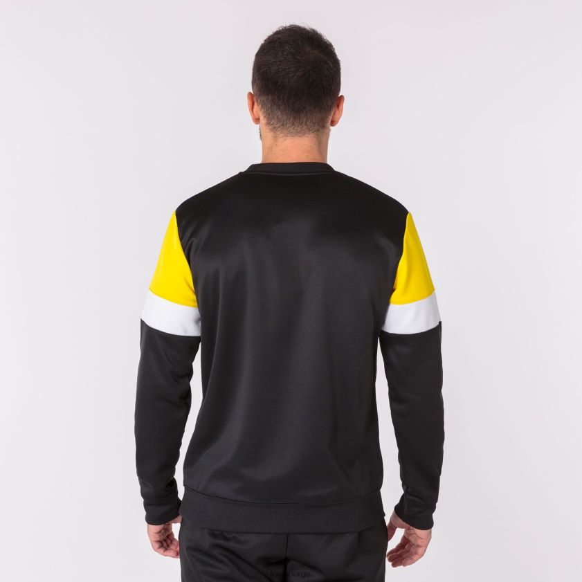 nei Joma sweatshirt crew iv svart gul hvit FBD0T0335 menn