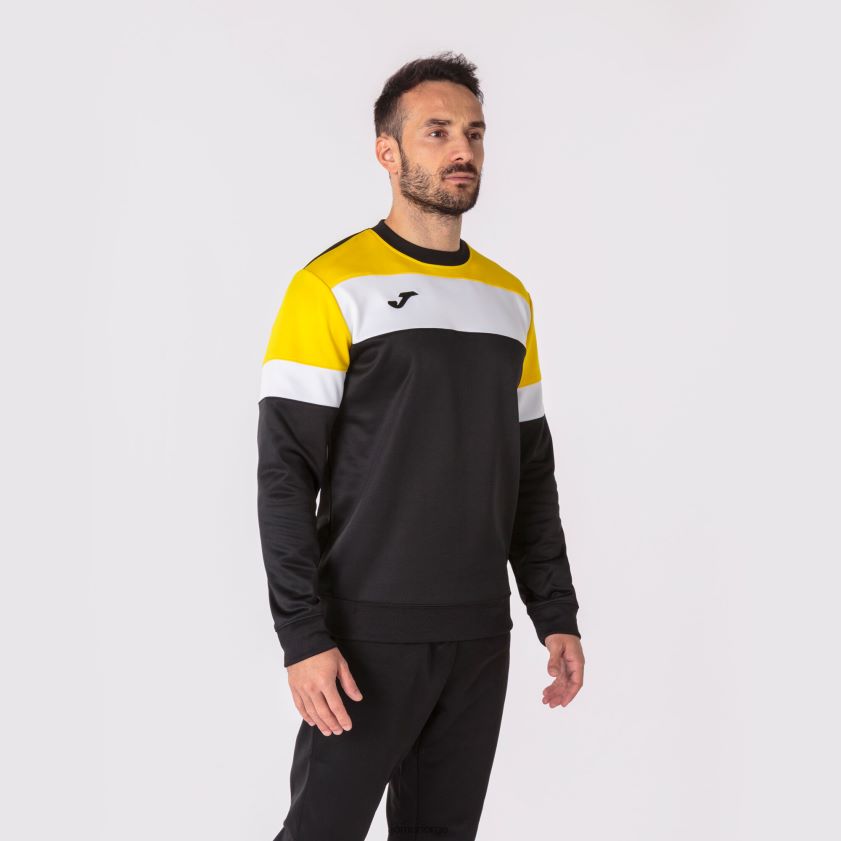nei Joma sweatshirt crew iv svart gul hvit FBD0T0335 menn