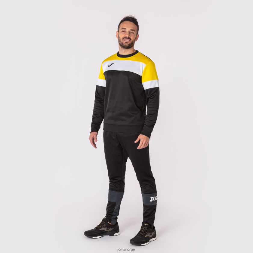 nei Joma sweatshirt crew iv svart gul hvit FBD0T0335 menn