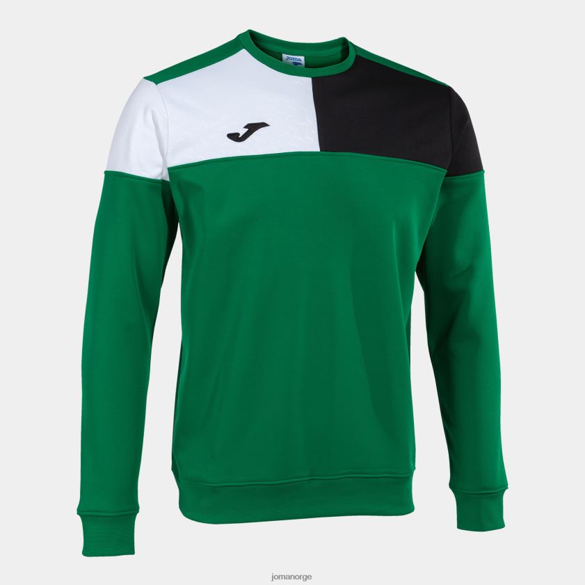 nei Joma sweatshirt crew v grønn svart hvit FBD0T01125 menn