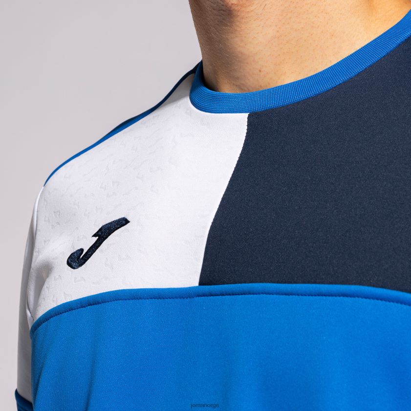 nei Joma sweatshirt crew v kongeblå marineblå hvit FBD0T07 menn