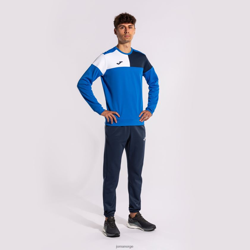 nei Joma sweatshirt crew v kongeblå marineblå hvit FBD0T07 menn
