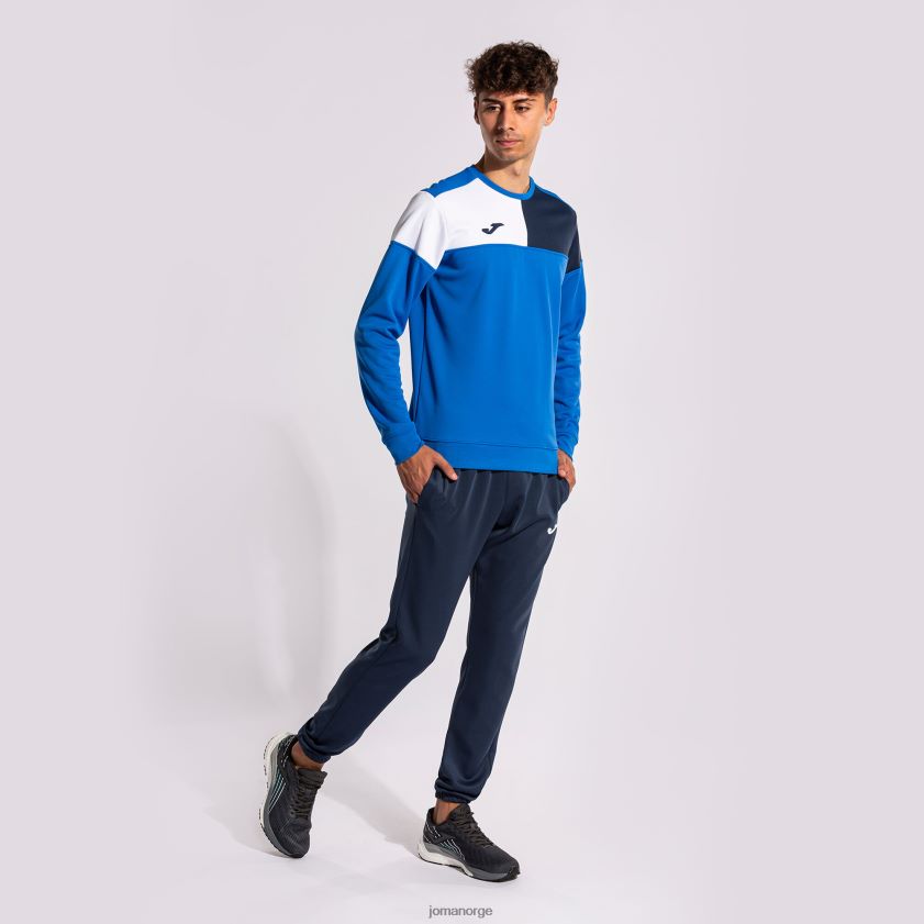 nei Joma sweatshirt crew v kongeblå marineblå hvit FBD0T07 menn