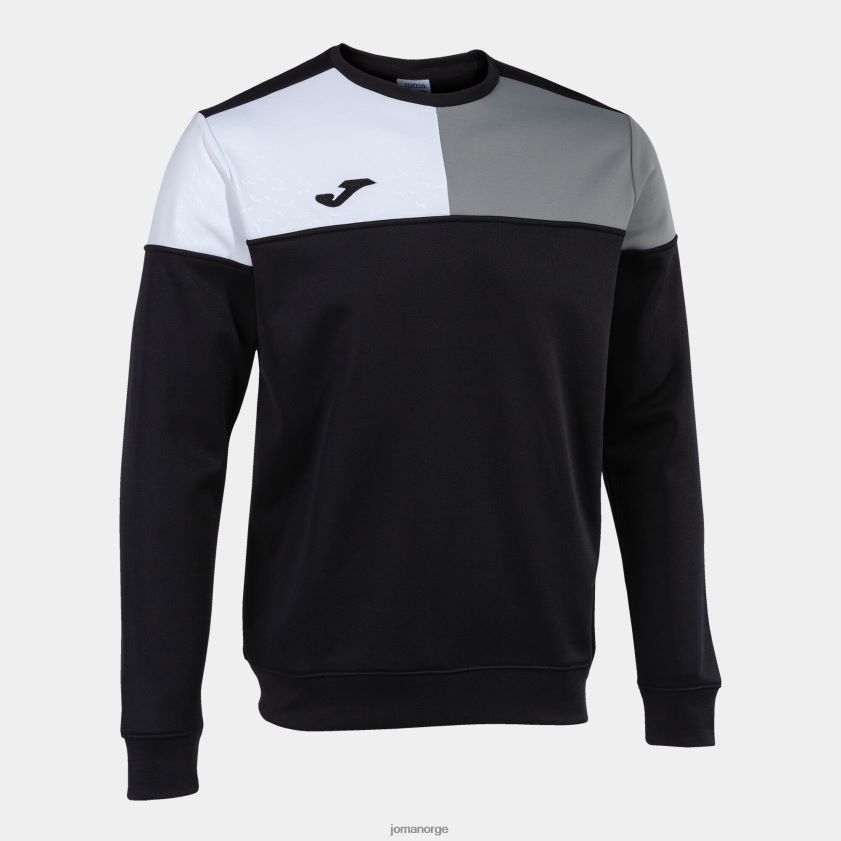 nei Joma sweatshirt crew v svart grå hvit FBD0T01100 menn