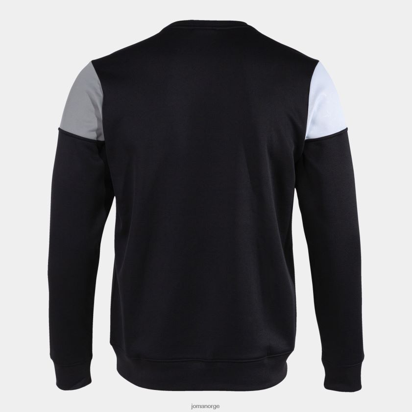 nei Joma sweatshirt crew v svart grå hvit FBD0T01100 menn
