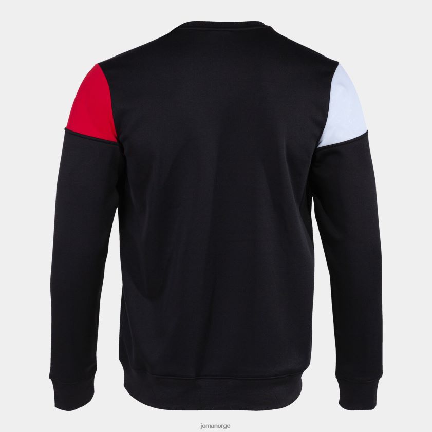 nei Joma sweatshirt crew v svart rød hvit FBD0T04456 menn