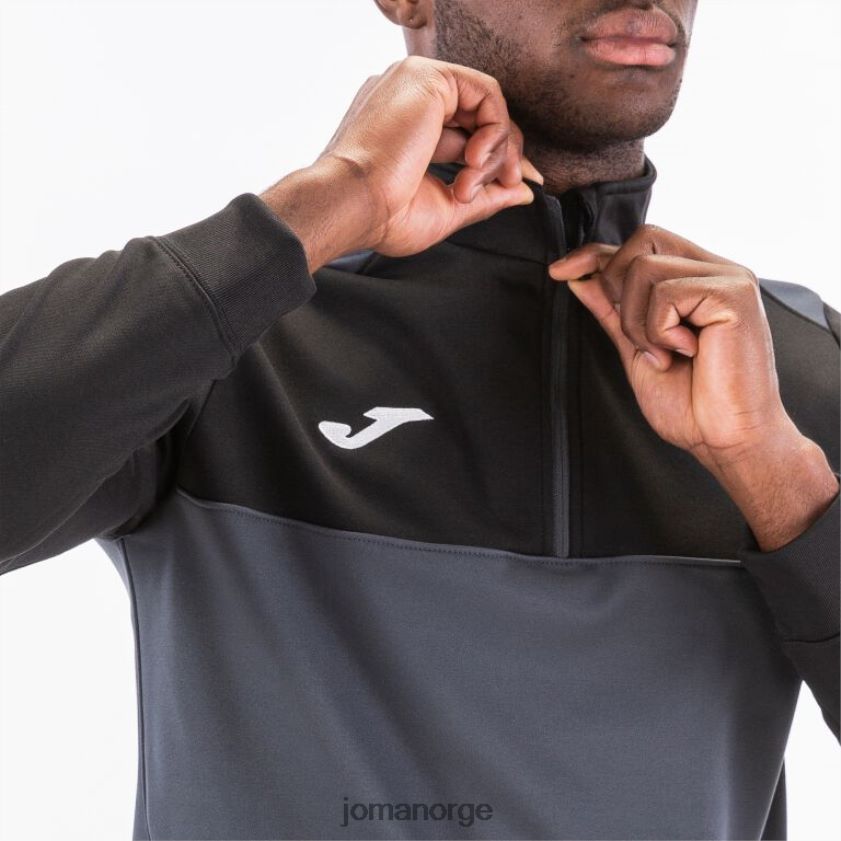 nei Joma vinner av sweatshirt mørk grå svart FBD0T04439 menn