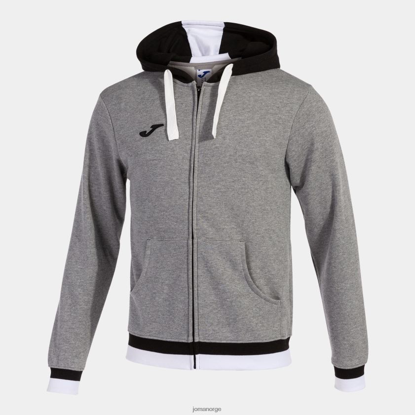 nei Joma hettejakke confort ii melert grå svart FBD0T03030 menn