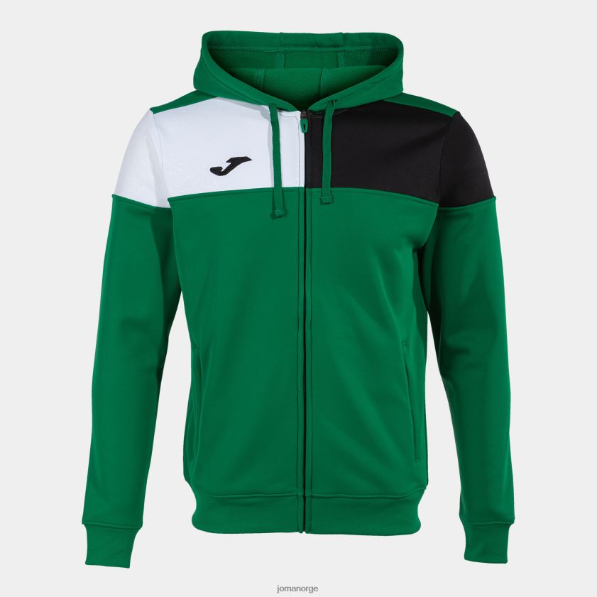 nei Joma hettejakke crew v grønn svart hvit FBD0T0387 menn