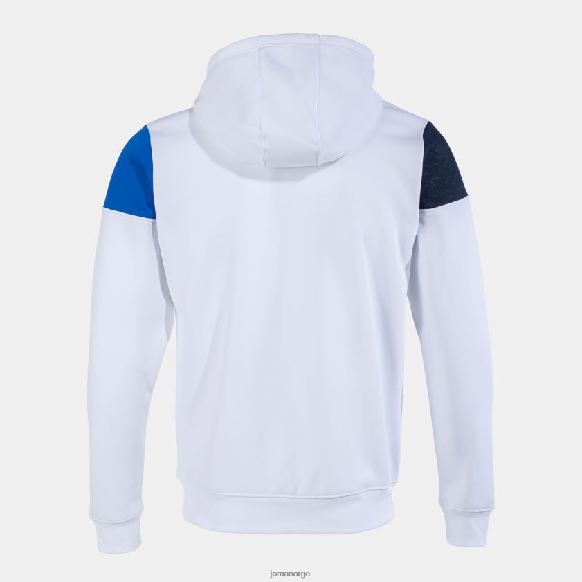 nei Joma hettejakke crew v hvit kongeblå marineblå FBD0T0238 menn