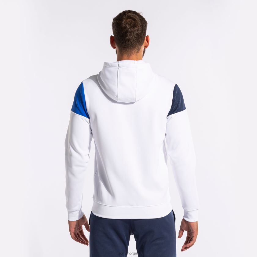 nei Joma hettejakke crew v hvit kongeblå marineblå FBD0T0238 menn