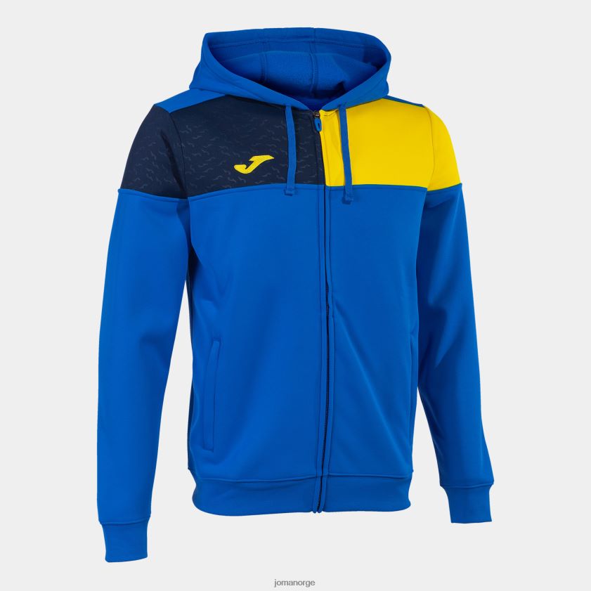 nei Joma hettejakke crew v kongeblå gul marineblå FBD0T0838 menn