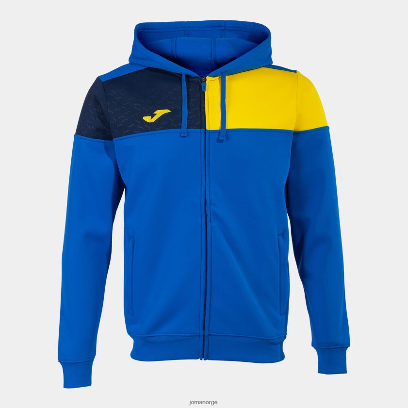 nei Joma hettejakke crew v kongeblå gul marineblå FBD0T0838 menn