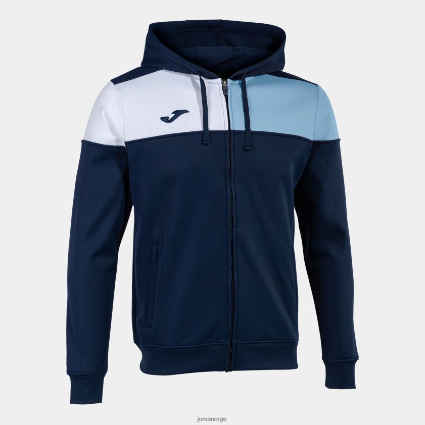 nei Joma hettejakke crew v marineblå himmelblå hvit FBD0T0837 menn