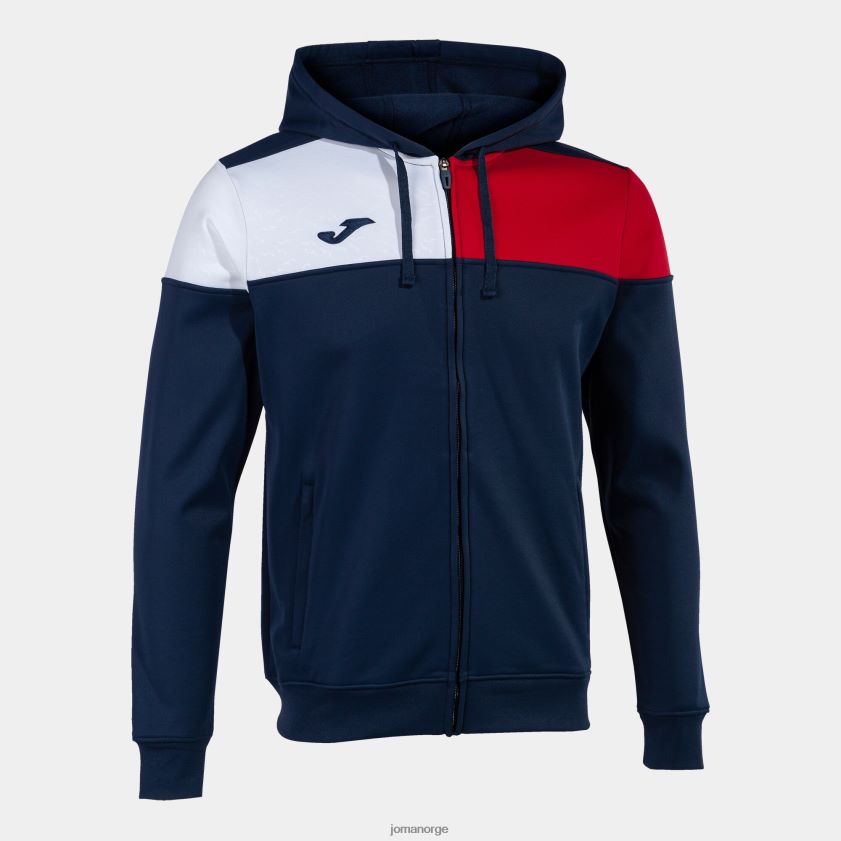 nei Joma hettejakke crew v marineblå rød hvit FBD0T01358 menn