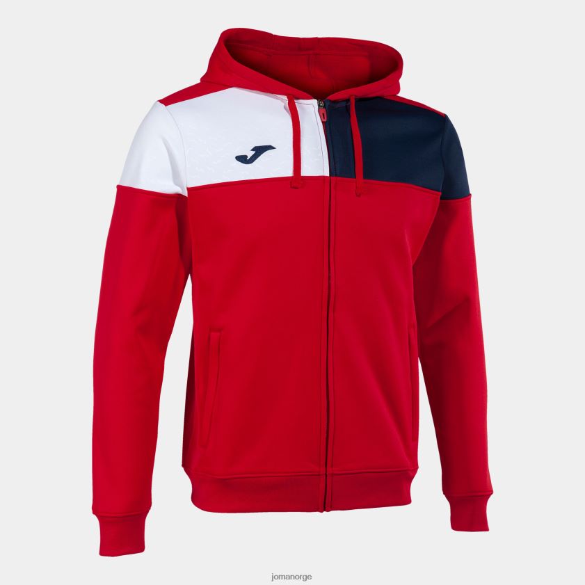 nei Joma hettejakke crew v rød marineblå hvit FBD0T01145 menn