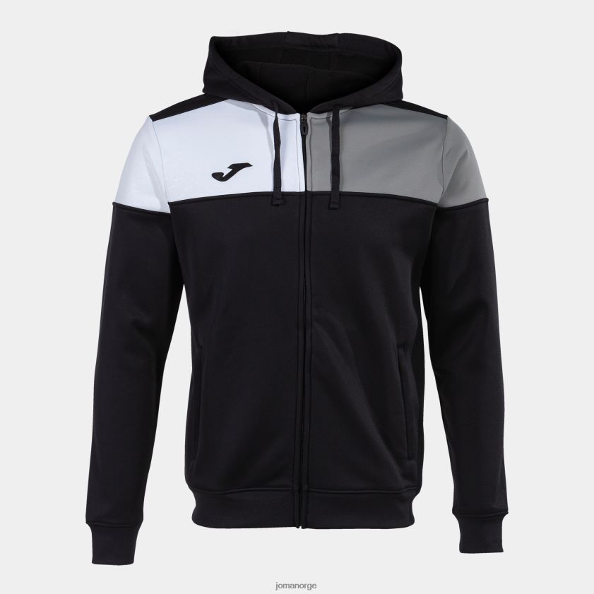 nei Joma hettejakke crew v svart grå hvit FBD0T0836 menn