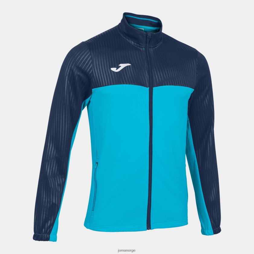 nei Joma jakke montreal fluorescerende turkis marineblå FBD0T0946 menn