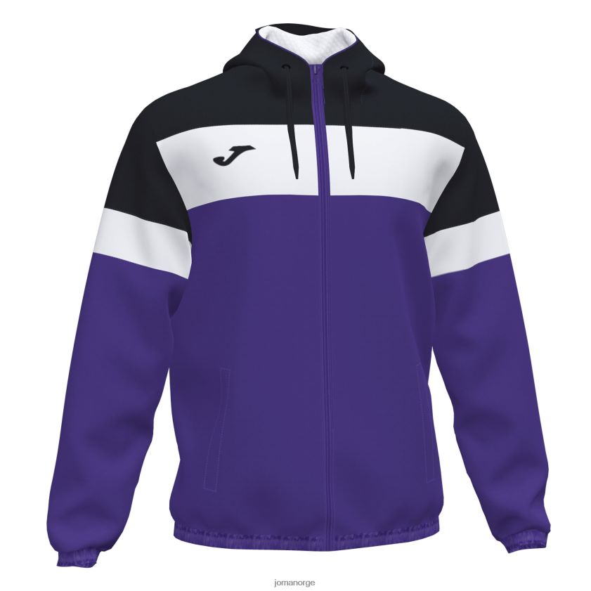 nei Joma regnjakke crew iv lilla svart FBD0T0943 menn