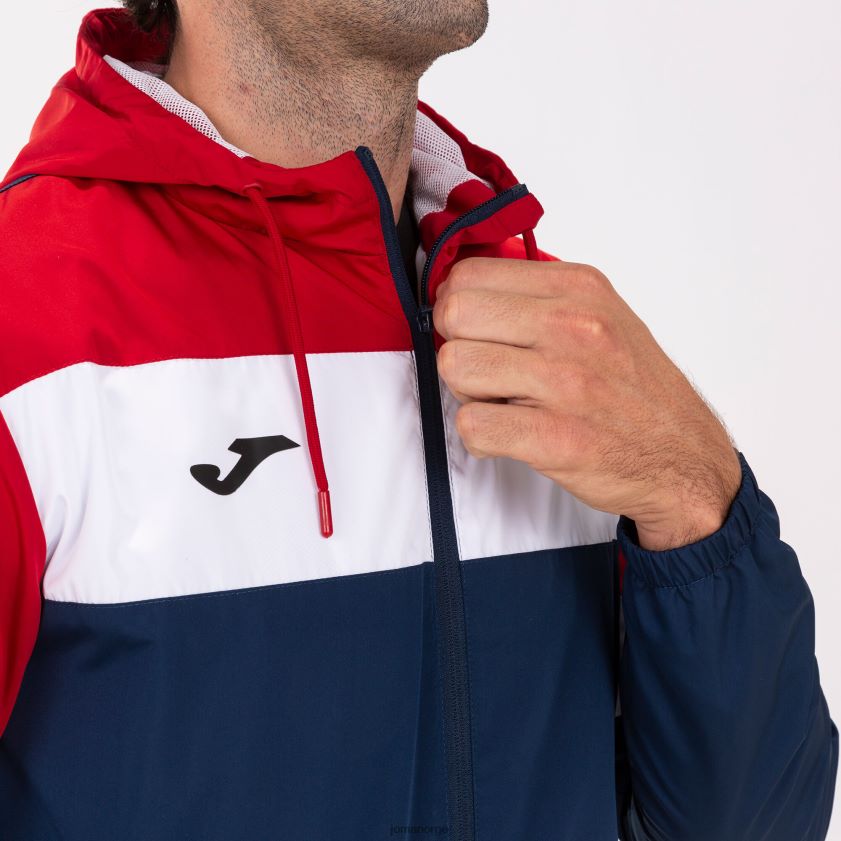 nei Joma regnjakke crew iv marineblå rød FBD0T04405 menn