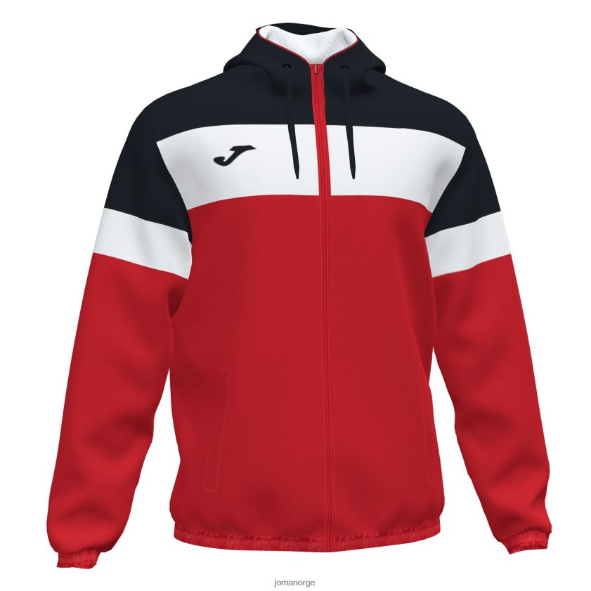 nei Joma regnjakke crew iv rød svart FBD0T01194 menn