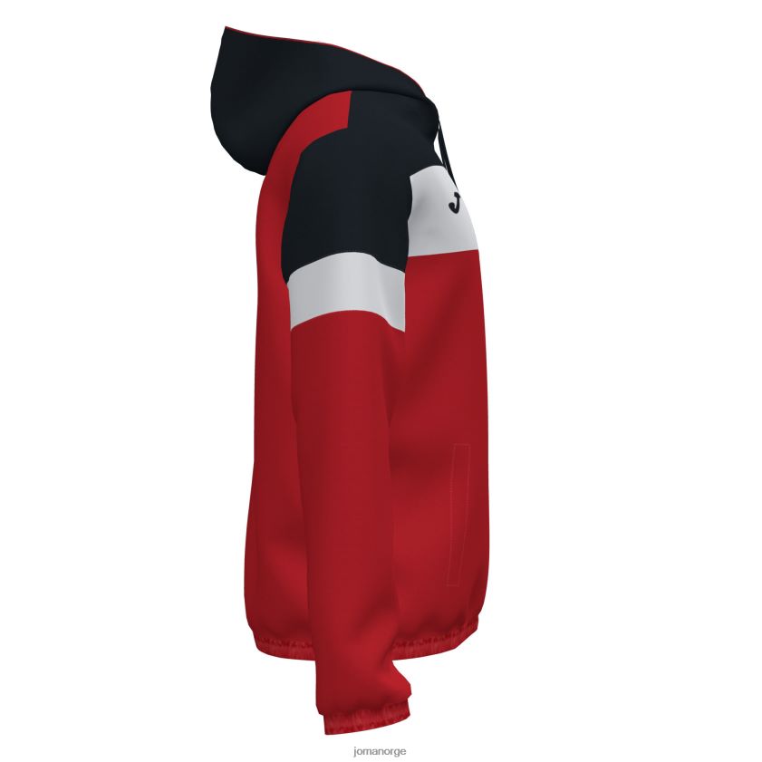 nei Joma regnjakke crew iv rød svart FBD0T01194 menn