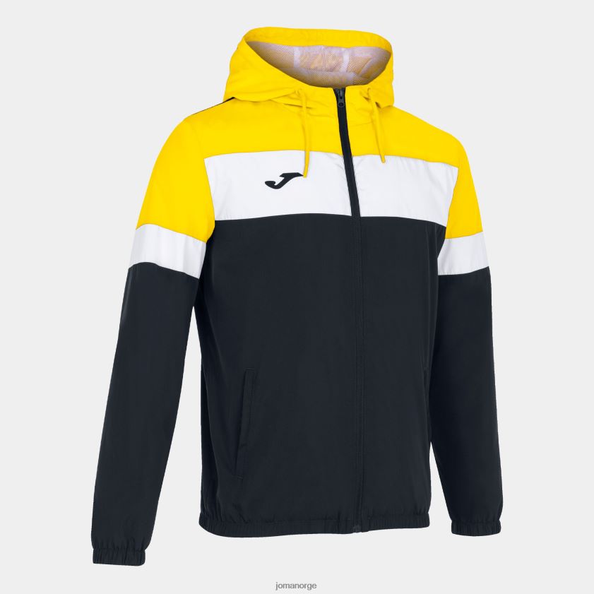 nei Joma regnjakke crew iv svart gul FBD0T0280 menn