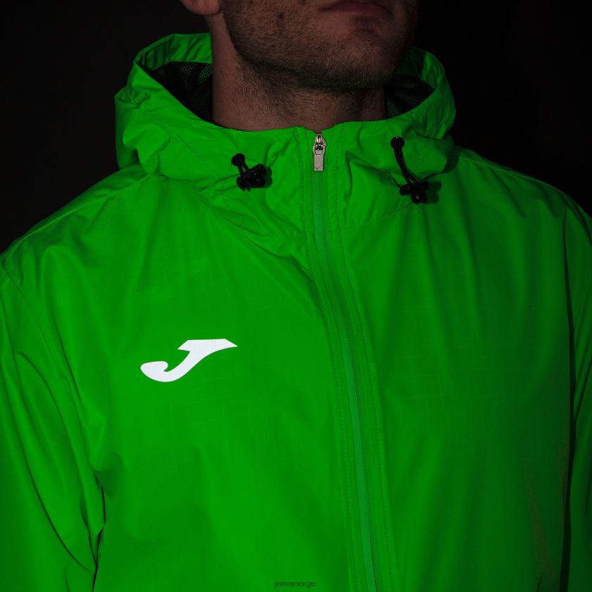 nei Joma regnjakke elite viii fluorescerende grønn FBD0T04738 menn