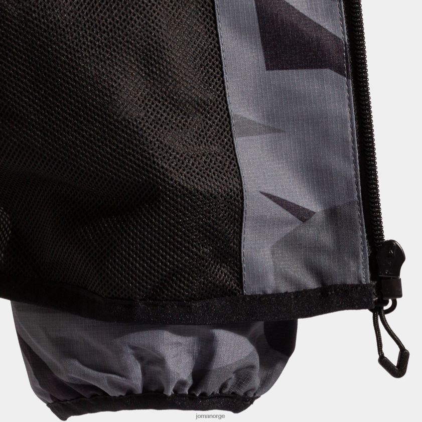 nei Joma regnjakke explorer mørk grå svart FBD0T01202 menn