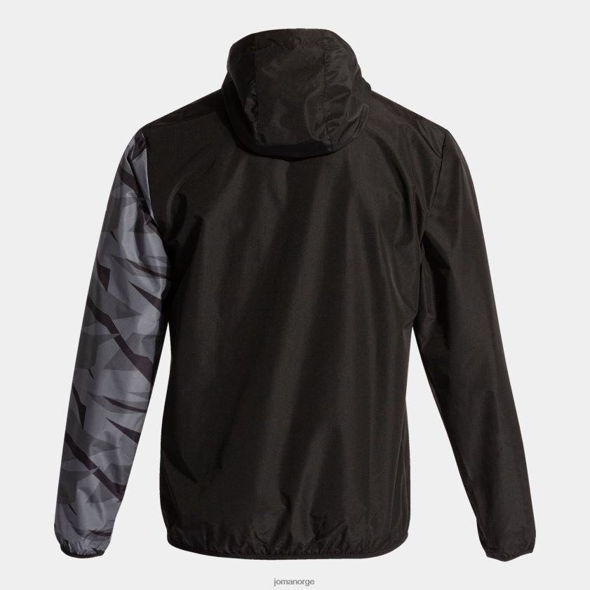 nei Joma regnjakke explorer svart mørkegrå FBD0T01140 menn