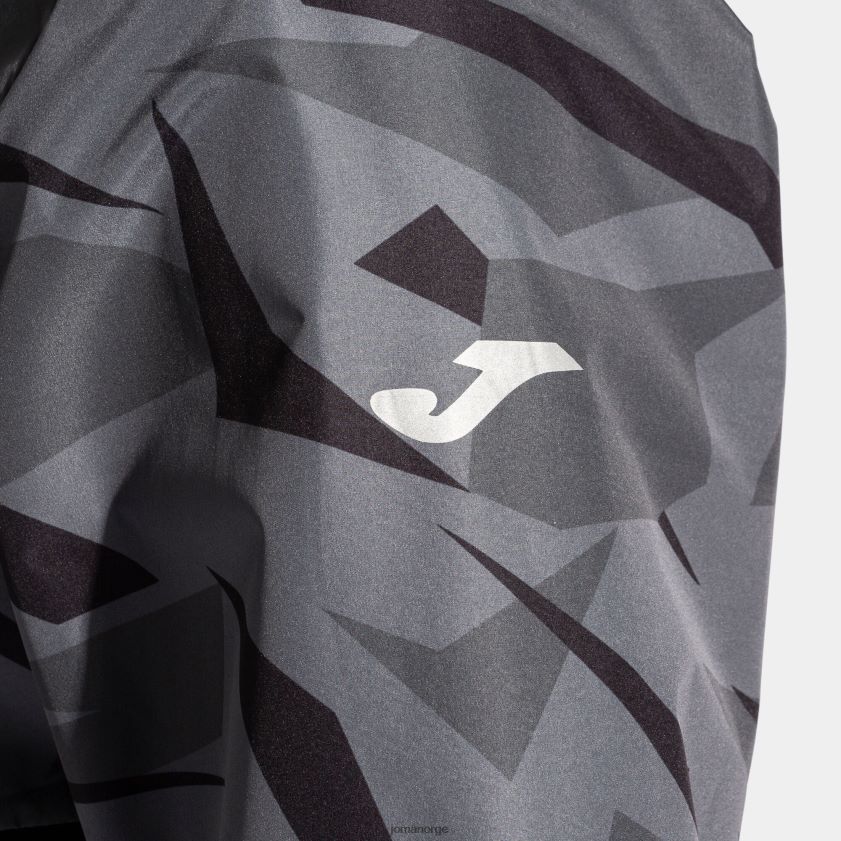 nei Joma regnjakke explorer svart mørkegrå FBD0T01140 menn