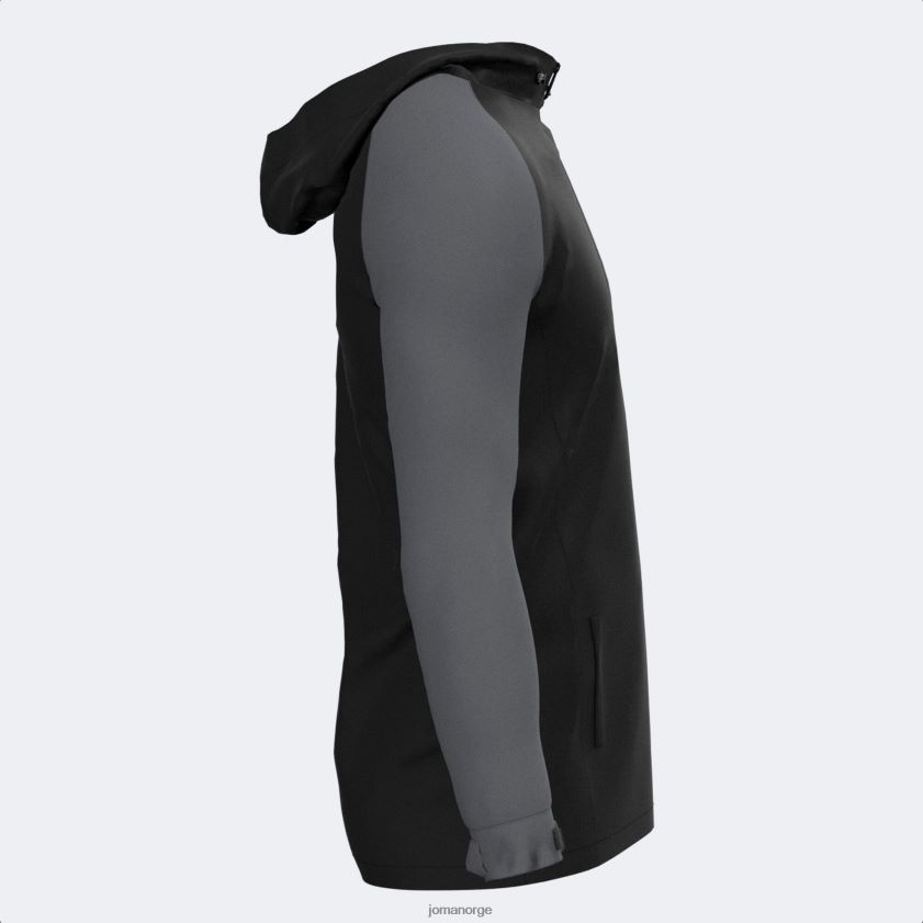 nei Joma regnjakke explorer svart mørkegrå FBD0T0329 menn