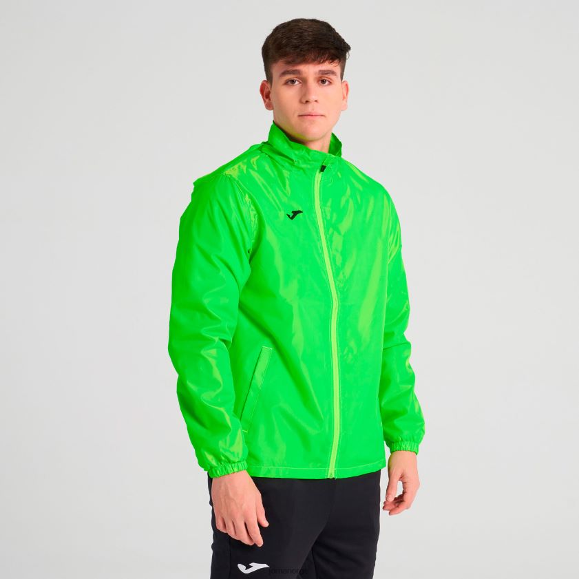 nei Joma regnjakke iris fluorescerende grønn FBD0T04300 menn