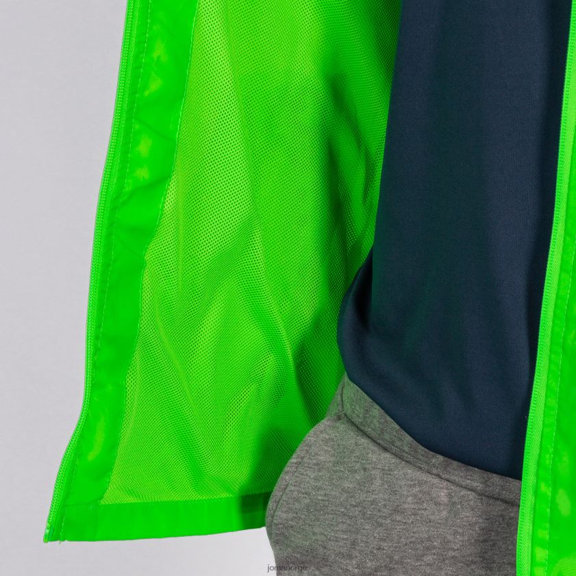 nei Joma regnjakke iris fluorescerende grønn FBD0T04300 menn