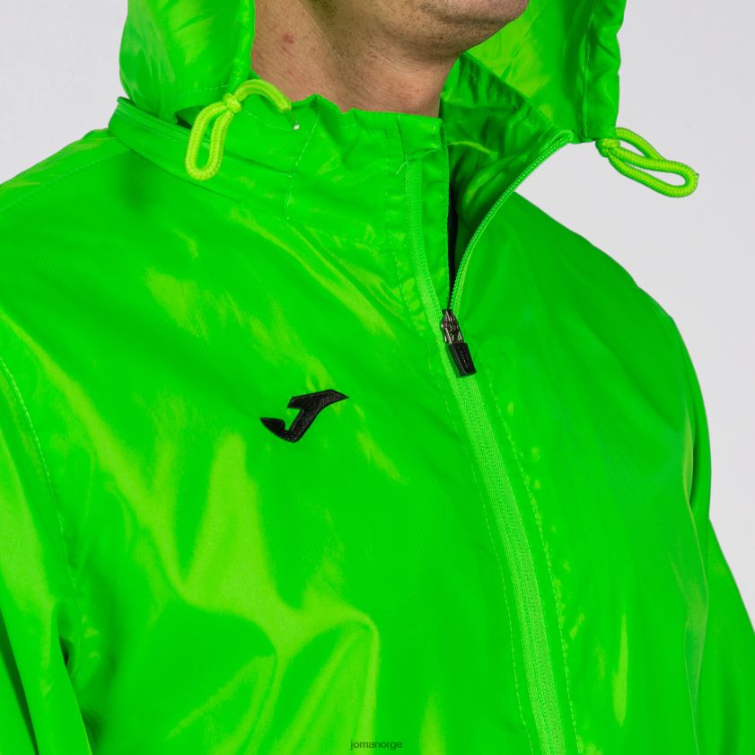 nei Joma regnjakke iris fluorescerende grønn FBD0T04300 menn