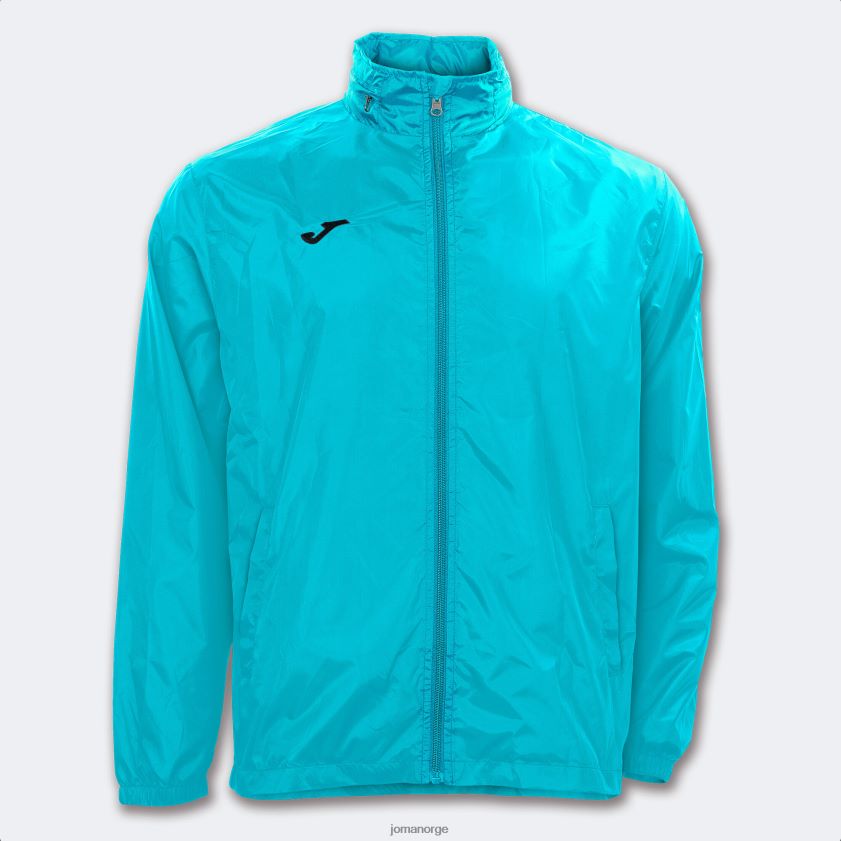 nei Joma regnjakke iris fluorescerende turkis FBD0T04492 menn