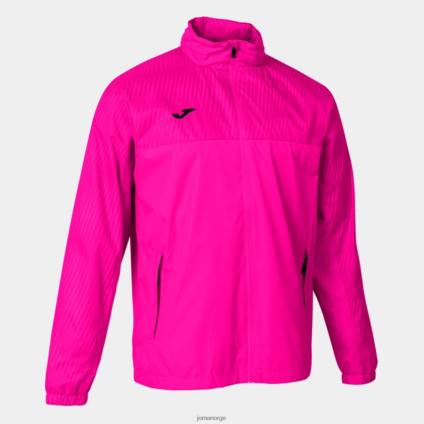 nei Joma regnjakke montreal fluorescerende rosa FBD0T0947 menn