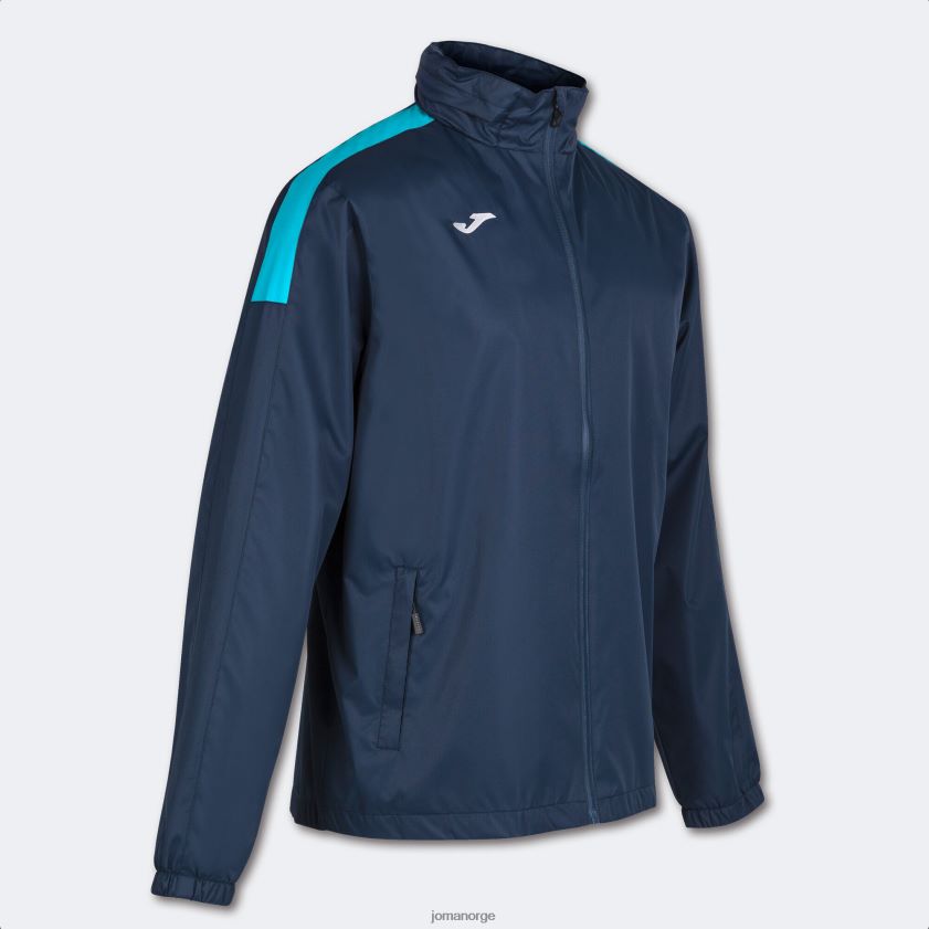 nei Joma regnjakke trivor marineblå fluorescerende turkis FBD0T04566 menn