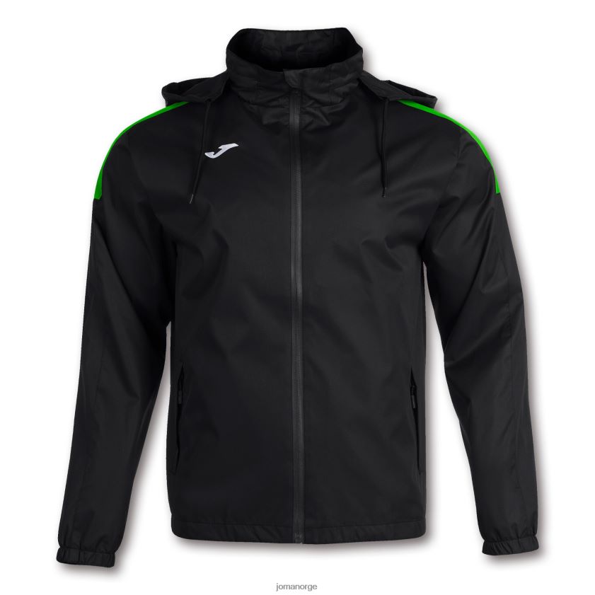 nei Joma regnjakke trivor svart fluorescerende grønn FBD0T03566 menn
