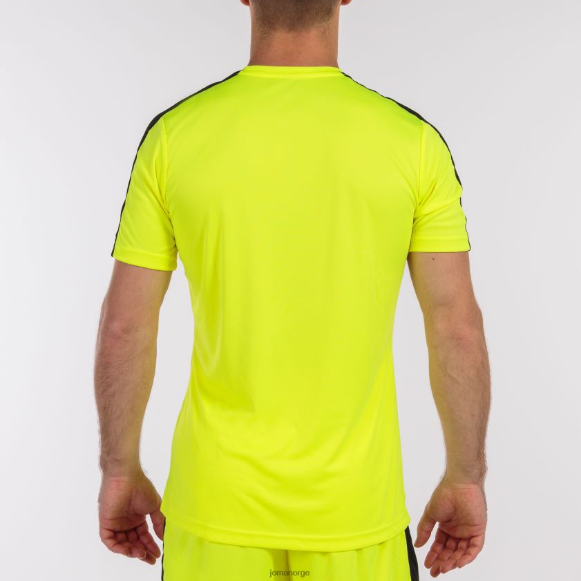 nei Joma skjorte kortermet akademi iii fluorescerende gul svart FBD0T01303 menn