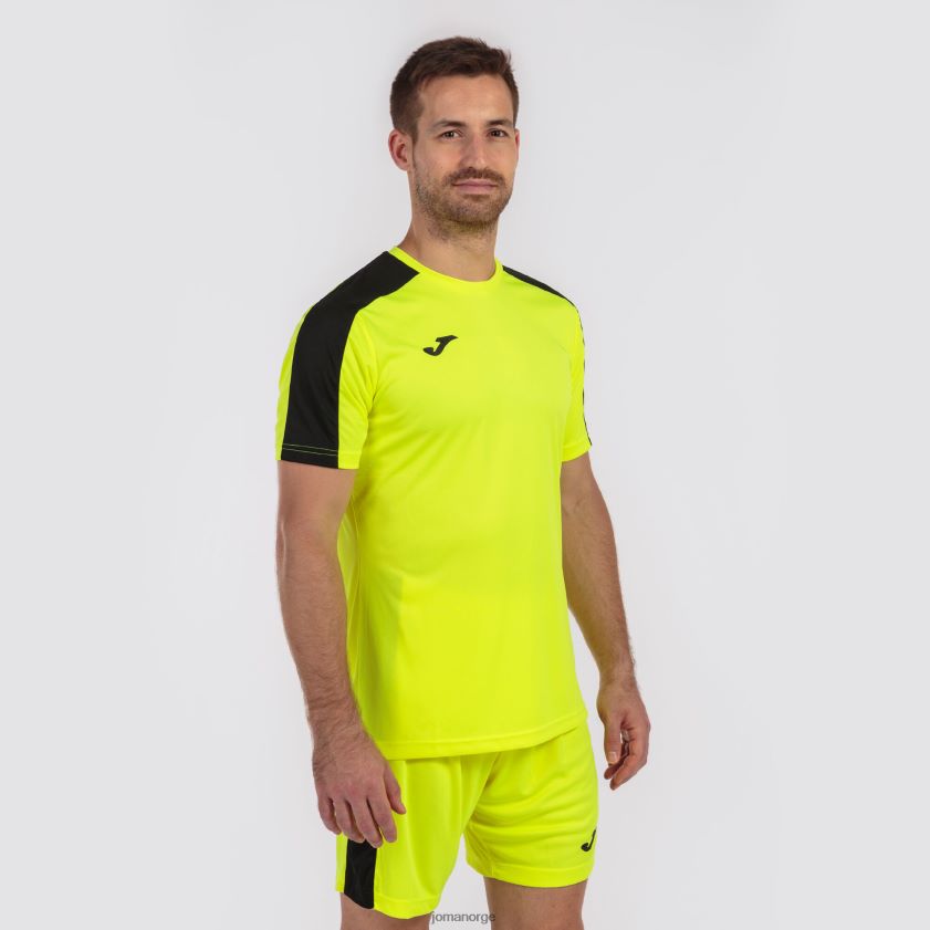 nei Joma skjorte kortermet akademi iii fluorescerende gul svart FBD0T01303 menn