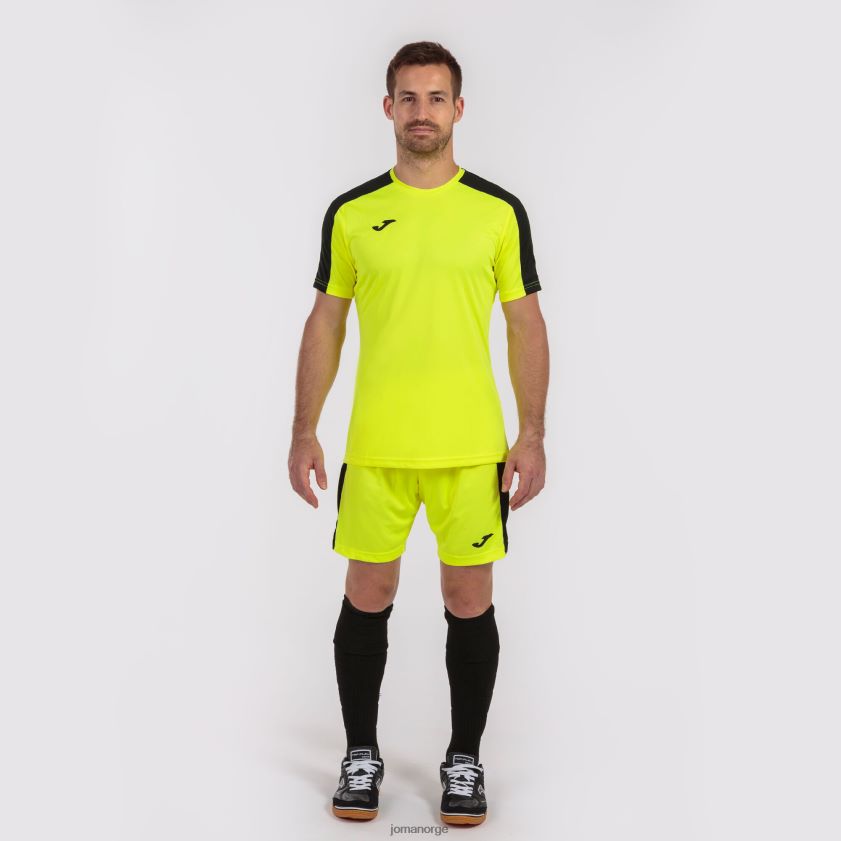 nei Joma skjorte kortermet akademi iii fluorescerende gul svart FBD0T01303 menn