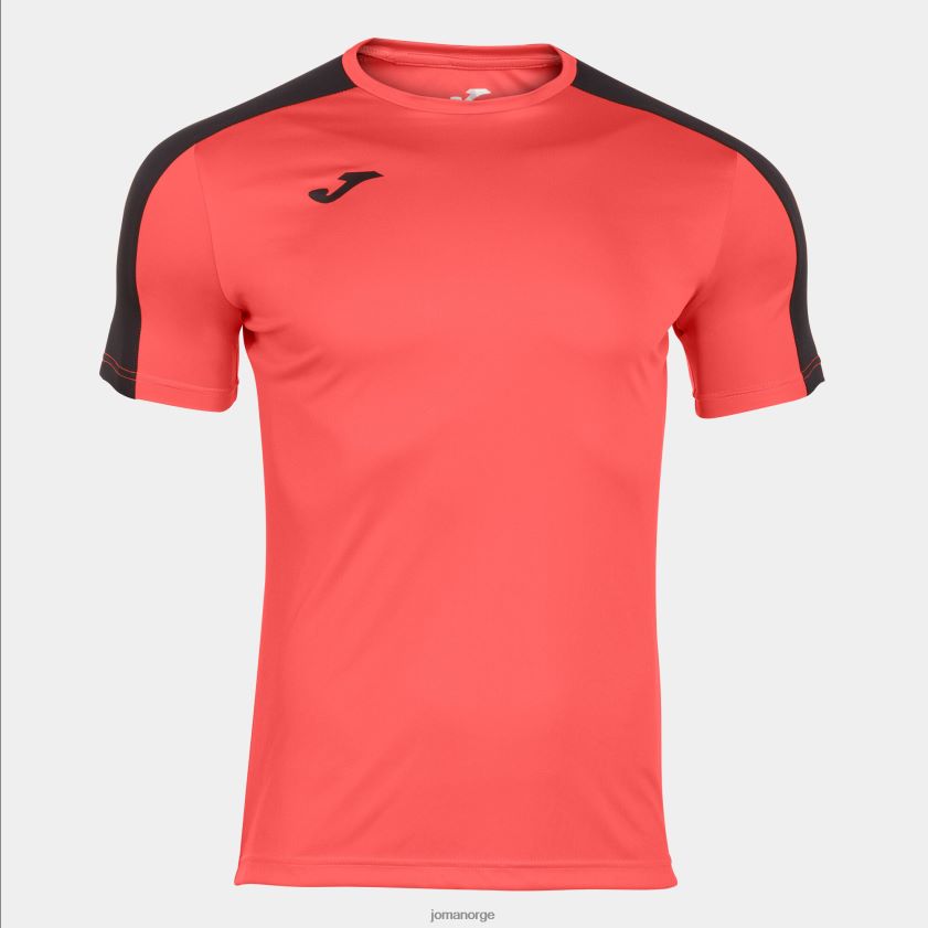 nei Joma skjorte kortermet akademi iii fluorescerende korallsvart FBD0T04425 menn