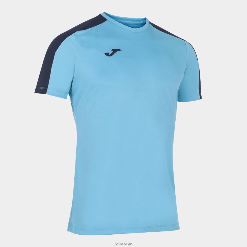 nei Joma skjorte kortermet akademi iii fluorescerende turkis marineblå FBD0T01258 menn