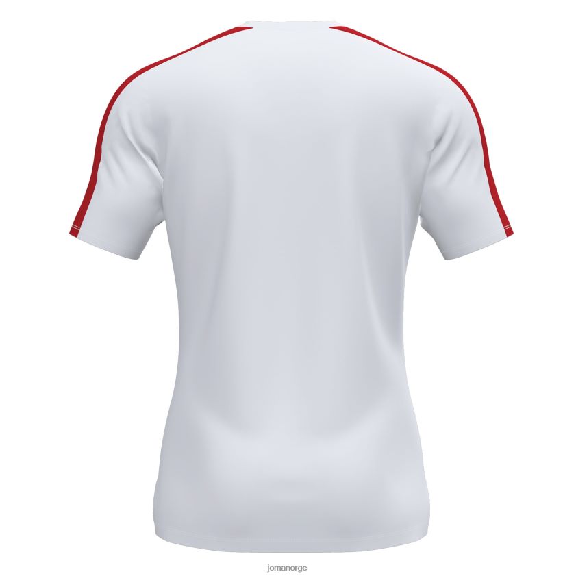 nei Joma skjorte kortermet akademi iii hvit rød FBD0T01259 menn