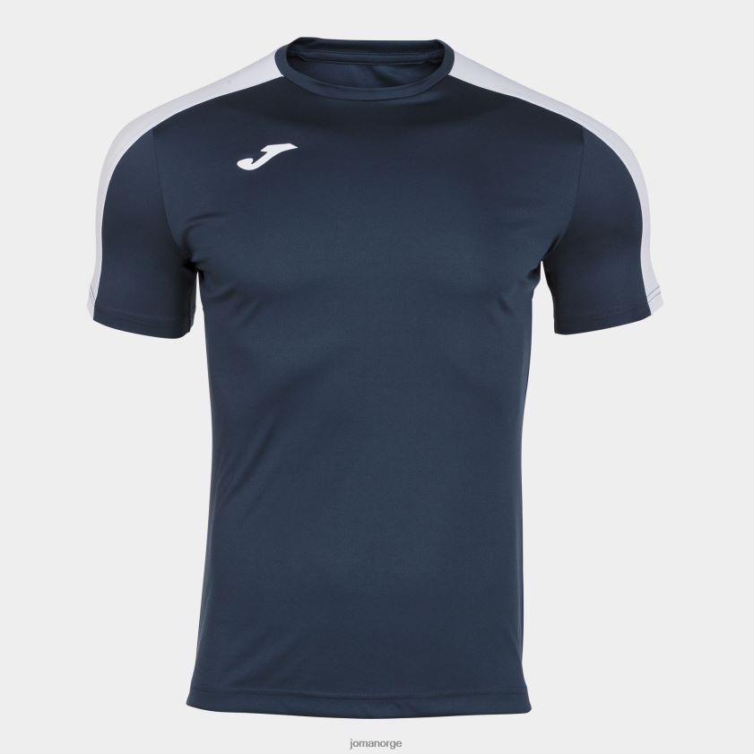 nei Joma skjorte kortermet akademi iii marineblå hvit FBD0T04424 menn