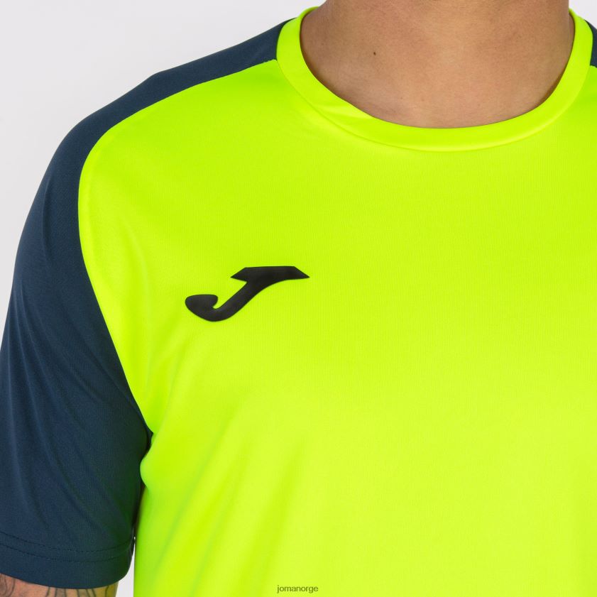 nei Joma skjorte kortermet akademi iv fluorescerende gul marineblå FBD0T02968 menn