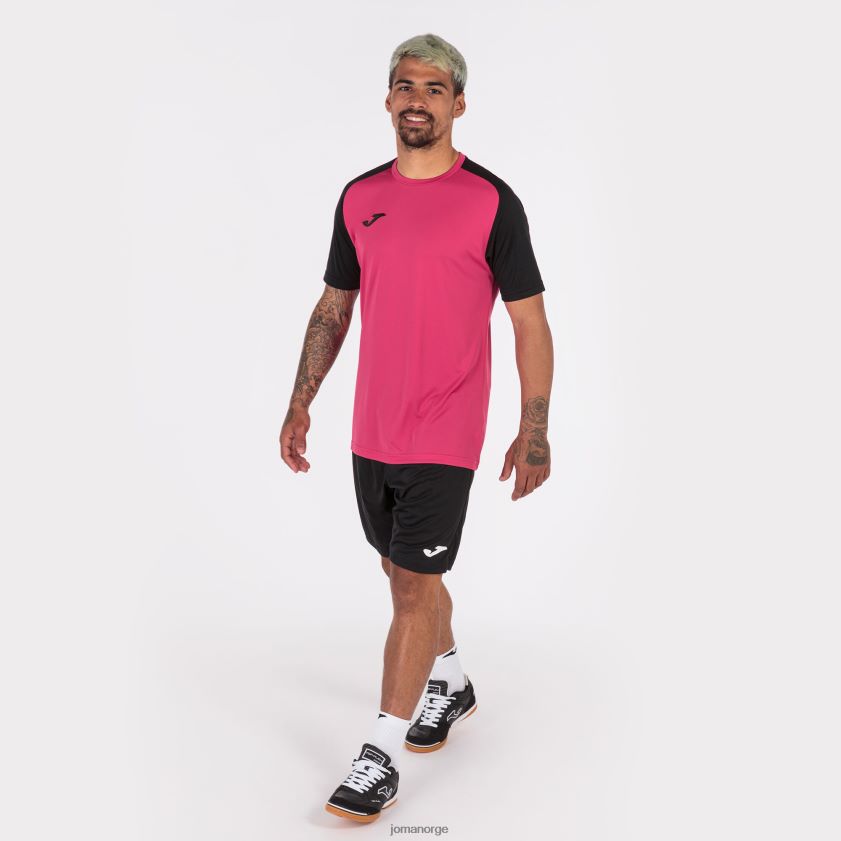 nei Joma skjorte kortermet akademi iv fuchsia svart FBD0T04251 menn