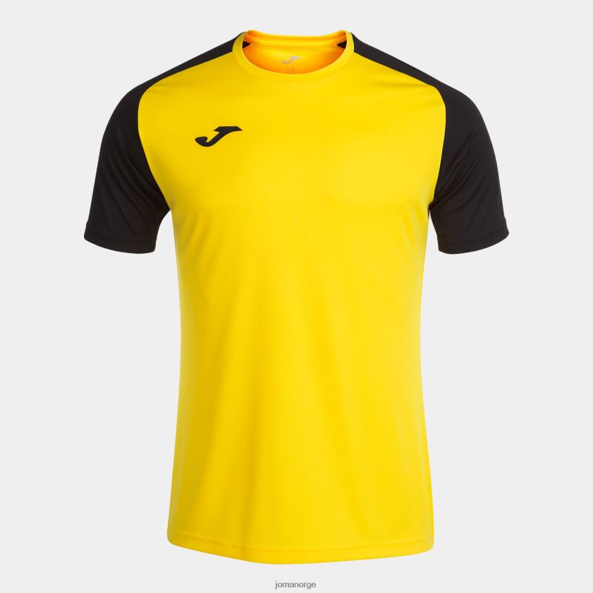 nei Joma skjorte kortermet akademi iv gul svart FBD0T03299 menn